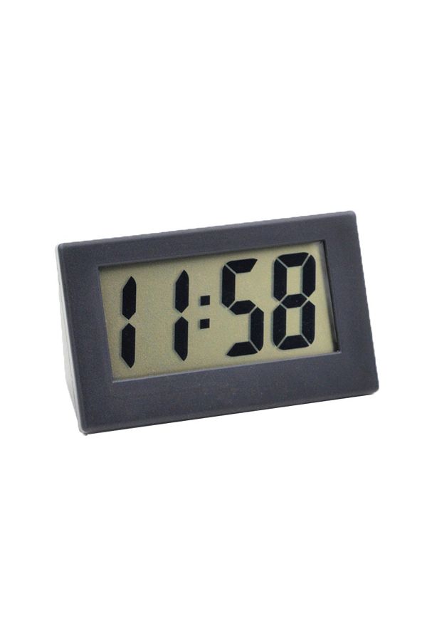 Choice-Black 5.2*2*3.5cm Mini Portable Desk Clock 12hour Time Display Digital Clock With Date Electronic T 1
