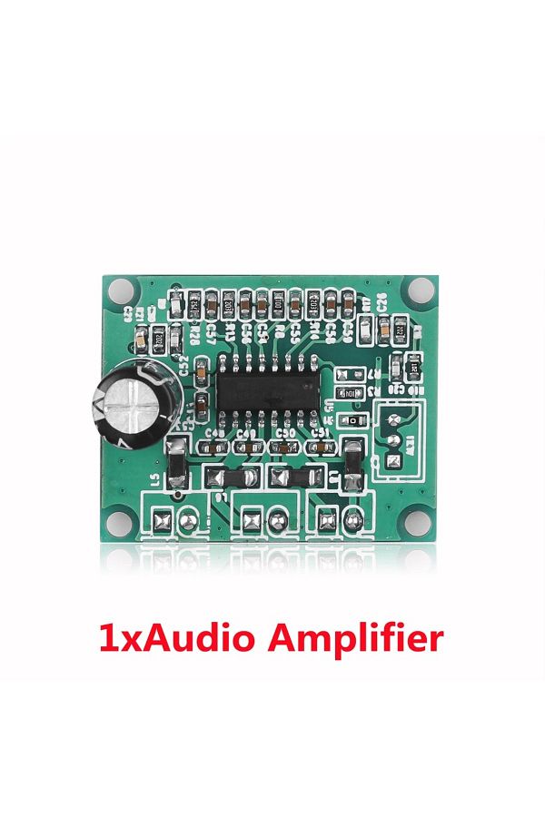 kebidu-Only Audio Amplifier DC 12V Bluetooth 5.0 Wireless MP3 Player WMA Decoder Board USB TF FM Radio 3.5m 1