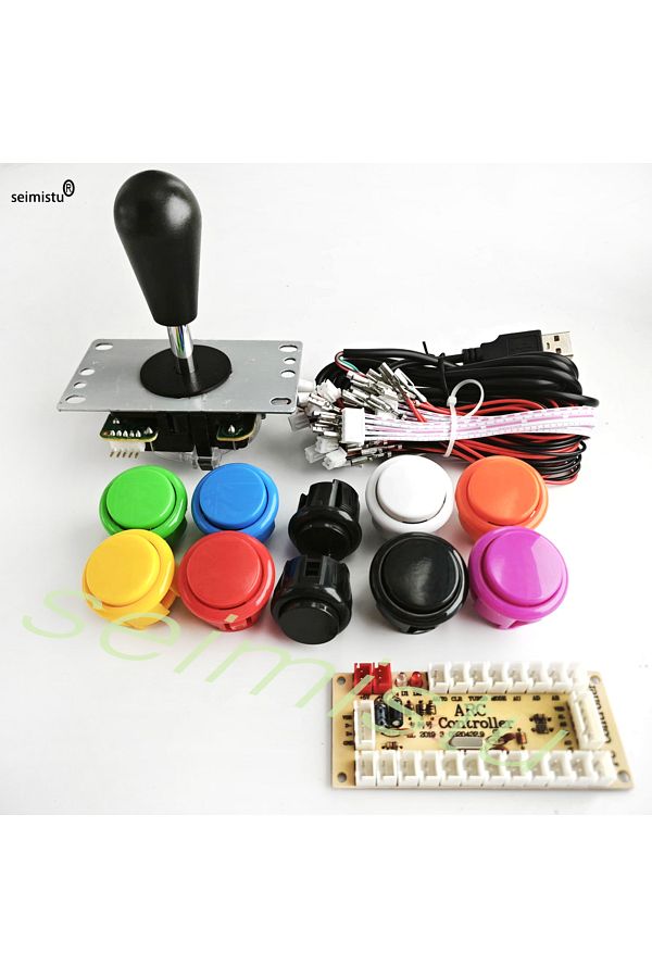 Choice-1player--diy mix ARCADE Joystick Copy SANWA Game Machine Arcade Console DIY Kit أزرار دفع للكمبيوتر الشخصي 1