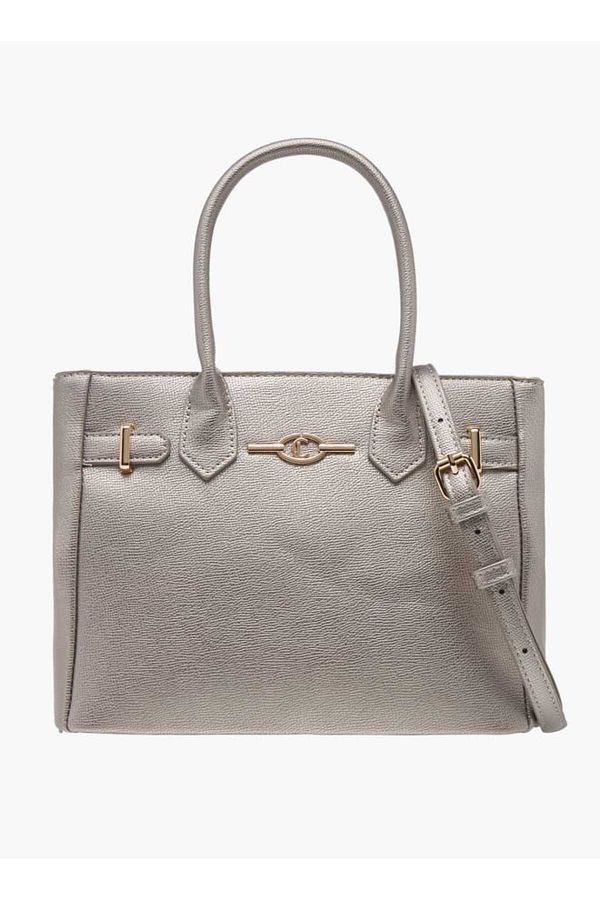 Le Confort-Textured Tote Bag with Double Handles and Detachable Strap 1