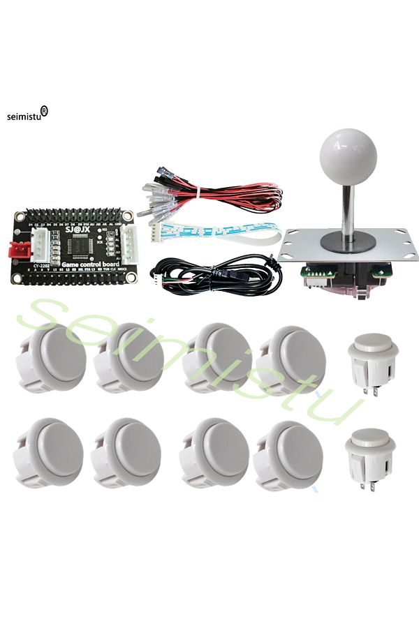 Choice-1 player--white Arcade Joystick Copy Sanwa Neo Geo Arcade Game Diy Kit Raspberry Pi XBOX360 Android 1
