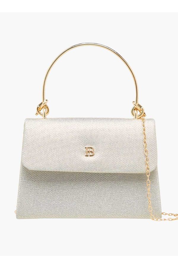 Flora Bella by Shoexpress-Flora Bella Textured Satchel Bag with Handle and Chain Strap 1