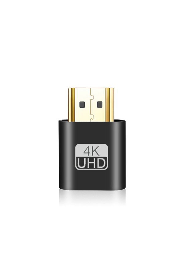 Choice-Black HDMI-compatible VGA Virtual Display Adapter 4K 1.4 DDC EDID Dummy Plug Headless Ghost Display 1