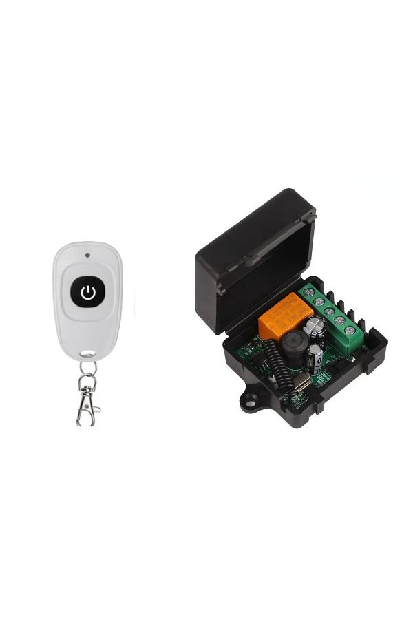 Kebidumei-1Remote 1 Receiver DC 12V 24V 36V 433 MHz Remote Control Wireless Switch 1 CH rf Relay Receiver and 1