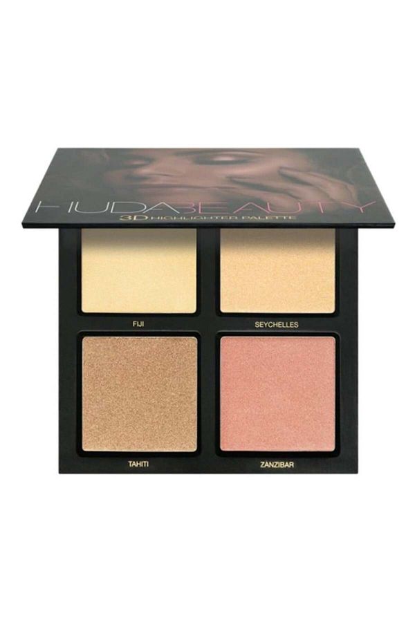 Huda Beauty-طقم إضاءة ثلاثية الأبعاد - الرمال الذهبية 1