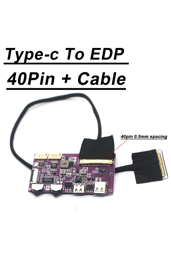 Choice-30PIN 40PIN USB Type-c To EDP Driver Board EDP Signal LED LCD Projection Screen 2K 4k Portable LC... 1