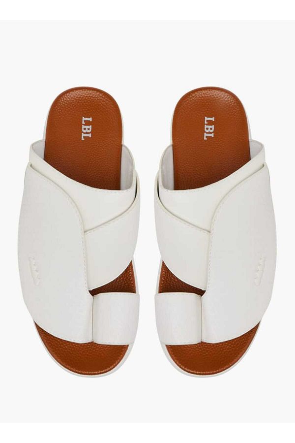 LBL by Shoexpress-Textured Slip-On Arabic Sandals with Toe Loop Detail 1