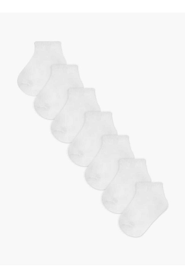 LBL by Shoexpress-Textured Ankle Length Socks - Set of 7 1