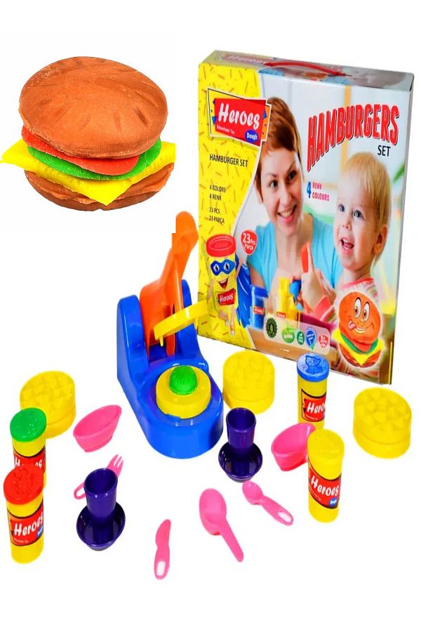 a v d a-Hamburger Play Dough Set - Large Size 1