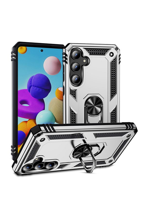 Choice-For Galaxy A30S Silver Shockproof Armor for Samsung Galaxy A50S A42 A35 A34 A33 A32 A31 A30S A25 A24 1