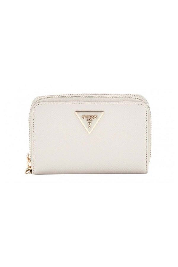 Guess-Women's Laurel Slg Trinity Size Wallet - Cream 1