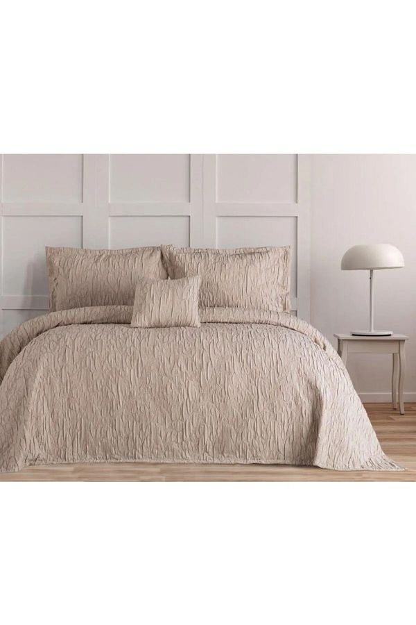 Özdilek-Nirvana Beige Double Bedspread Set 1
