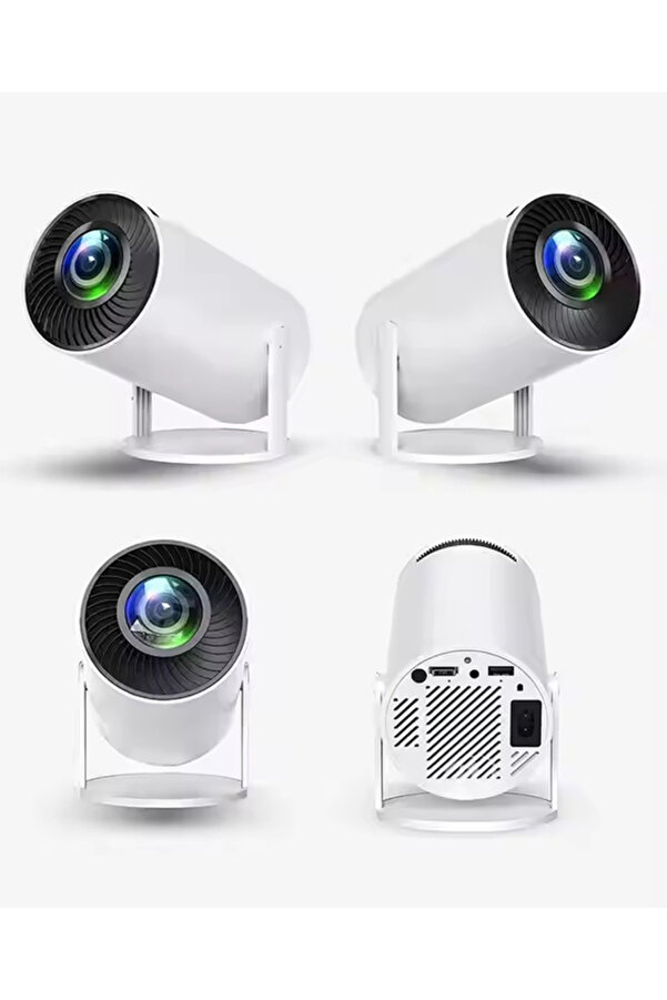 BEYAZ YUNDOO HY300 Portable mini projector 4K hd smart proyector 200 ANSI lumen home theater beamer