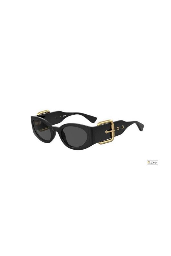 Moschino-Women's Sunglasses Mos154/s 2m2-black Goldcaliber 53-23-135 1
