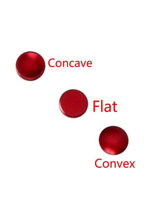 Choice-3pcs Red 3pcs/set Camera Shutter Release Button Black Red Silver Flat Convex Concave for Canon Nikon 1