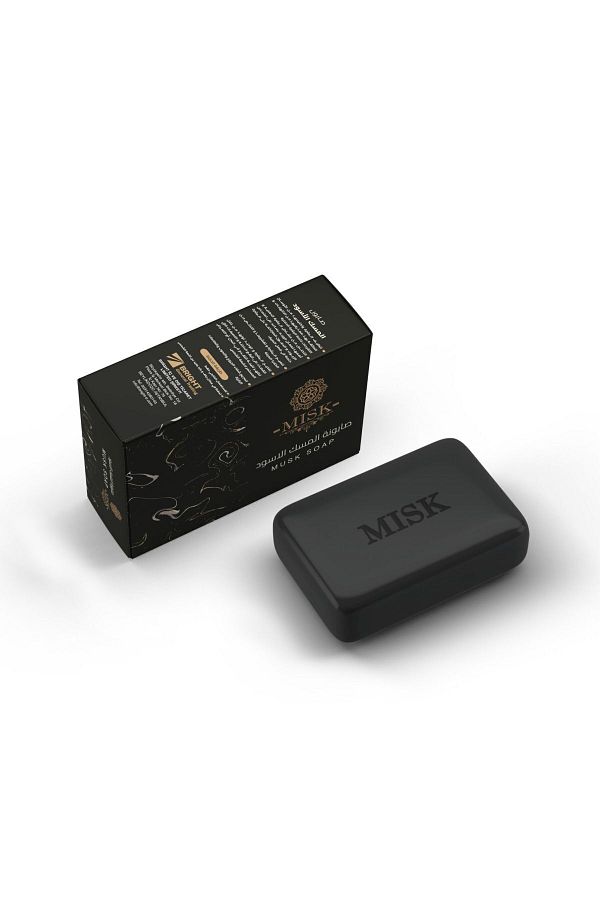 misk-Black Musk Soap - Activated Carbon and Acidizing Coke Soap 1