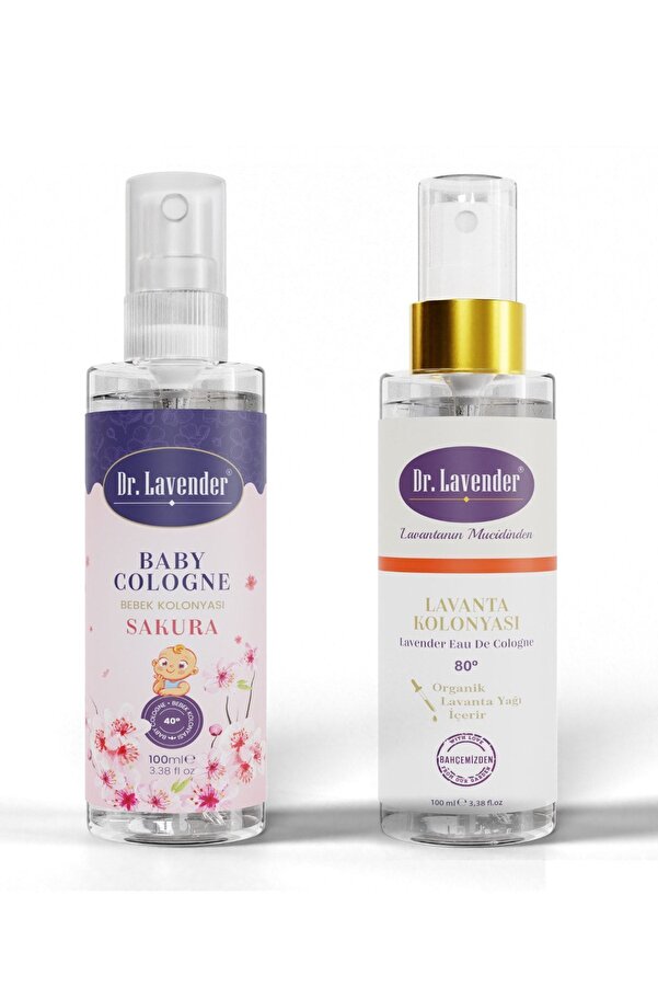 Dr.Lavender Doğal Bebek Kolonyası + Lavanta Yağlı Kolonya 100 Ml