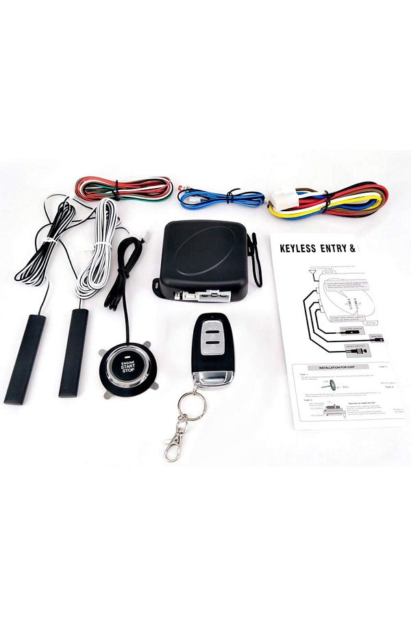 fulina-Car Keyless Entry,One-button Engine Start Alarm,Remote Start and Stop,Automatic Anti-theft,One Key 1