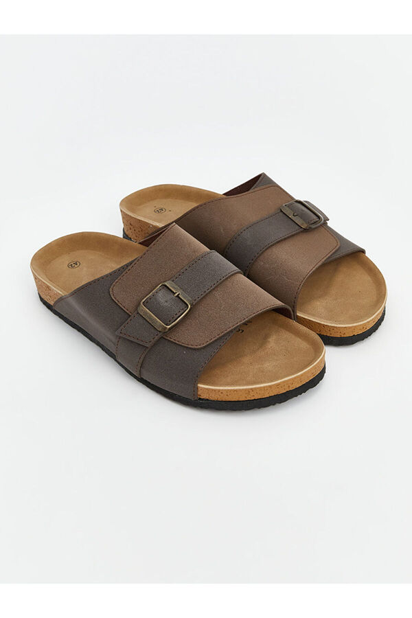 LC Waikiki-Single Striped Men's Slippers 1