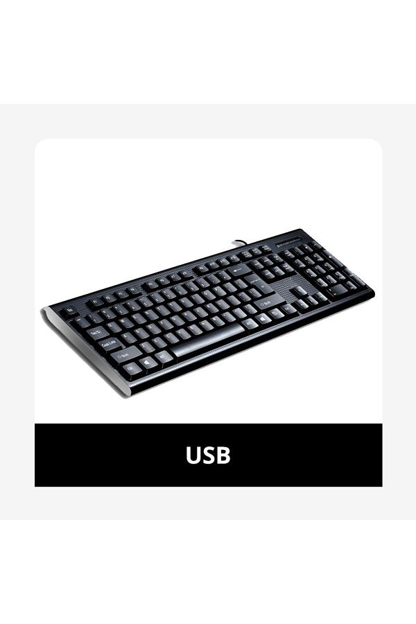 Choice-USB Q9 Single Keyboard USB Square Mouth Business Office Home PS2 Round Hole Wired Desktop Computer 1