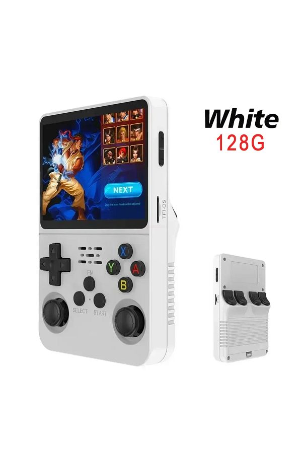 yydzkj-128g Whitr R36s New Handheld Game Console Open Source Linux 3.5-inch Ips Screen Handheld 128gb Vid 1