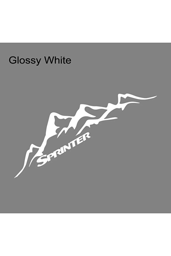 Choice Glossy White Car Hood Bonnet Stickers For Mercedes Benz Sprinter ...