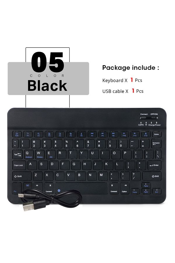 Choice-Black-no Mouse Mini Wireless Keyboard Bluetooth Keyboard For Ipad Phone Tablet Portable Bluetooth Ke 1