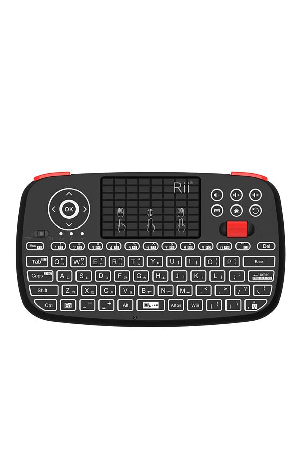 Choice-Korean Keyboard Rii I4 Mini Bt Wireless Keyboard With Touchpad 2.4ghz Backlit Mouse Remote Control F 1