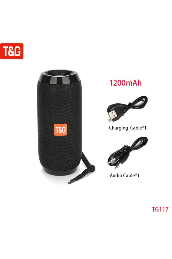 T&G-Black Portable Wireless Caixa De Som Bluetooth Speaker Music Sound Box Blutooth For Subwoofer Radio 1