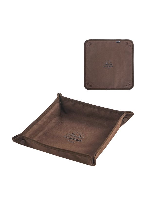 Choice-Brown L 1pc Portable Camping Organizer Tray - Compact Home And Travel Storage Box For Clutter-free C 1