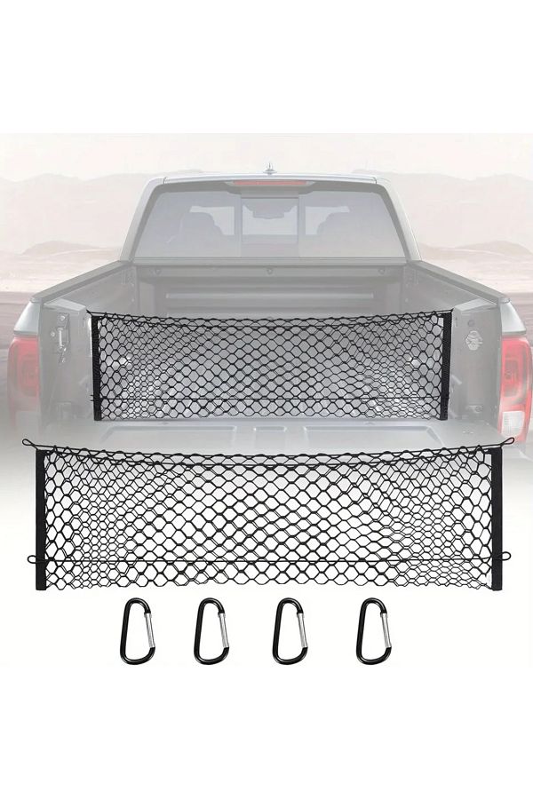 Choice-Truck Bed Cargo Net Truck Bed Storage Net Organizer Envelope Cargo Net Elastic Mesh Net for Chevy... 1