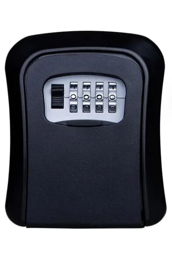 Choice-Black Large Key Keeper Combination Lock Wall Mounted Waterproof 4 Digits Passwords 5 Keys Storage Bo 1
