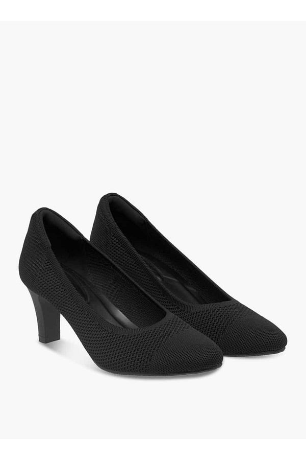 Le Confort-Mesh Textured Slip-On Pumps with Block Heels 1