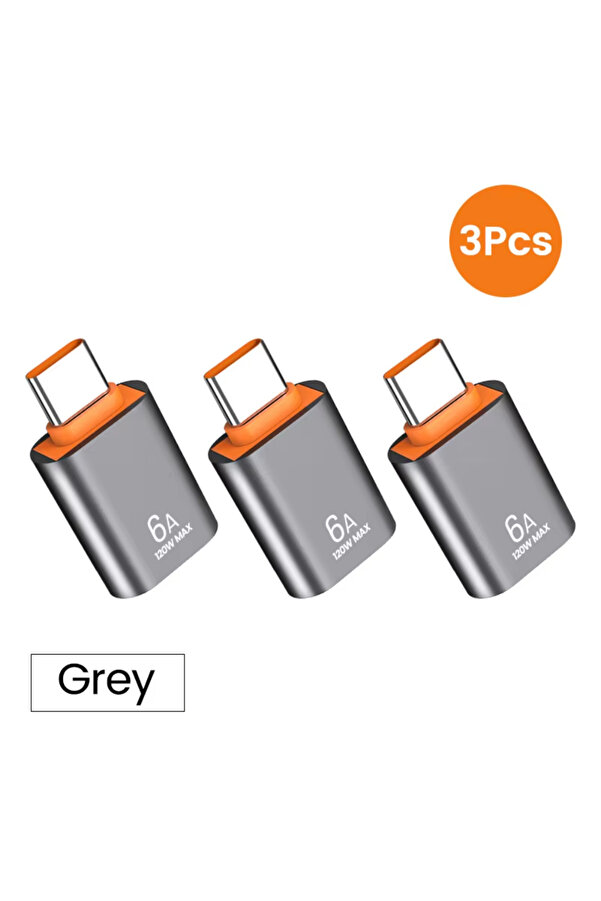 Choice 3 Grey moder C NNBILI 3Pcs USB 3.0 OTG Adapter 6A Fast Charging ...