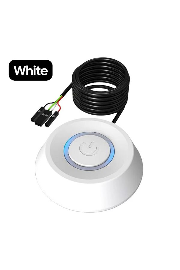 Choice-2m Style B White NNBILI Computer Desktop Switch 2M LED Lights PC Motherboard External Start Power On 1