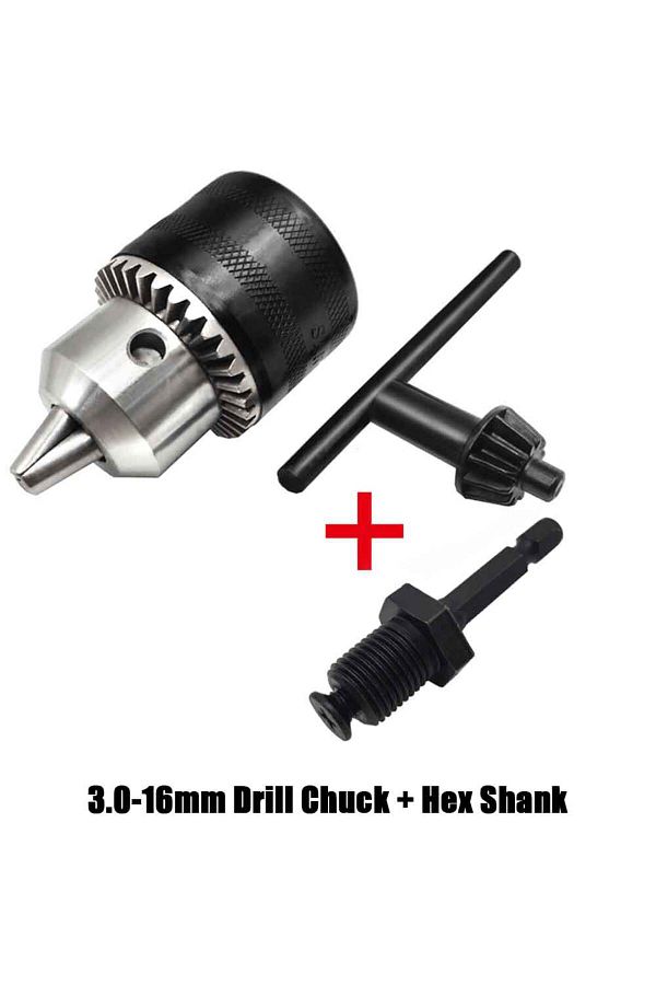 Choice-Chuck And Hex Shank 3.0-16mm Drill Chuck,1/2-20unf Mount Impact Driver Bits Chuck Conversion Hex Sha 1