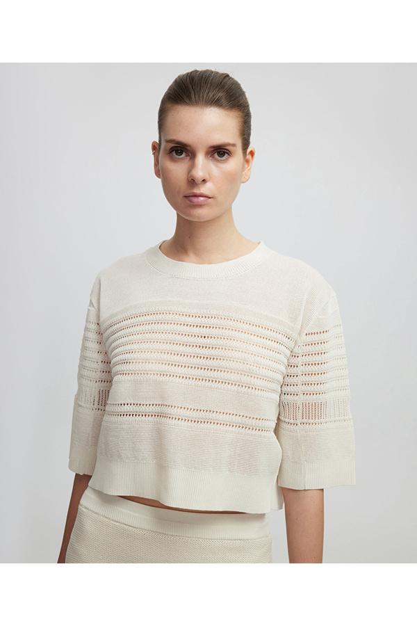İpekyol-Contrast Texture Knitwear 1