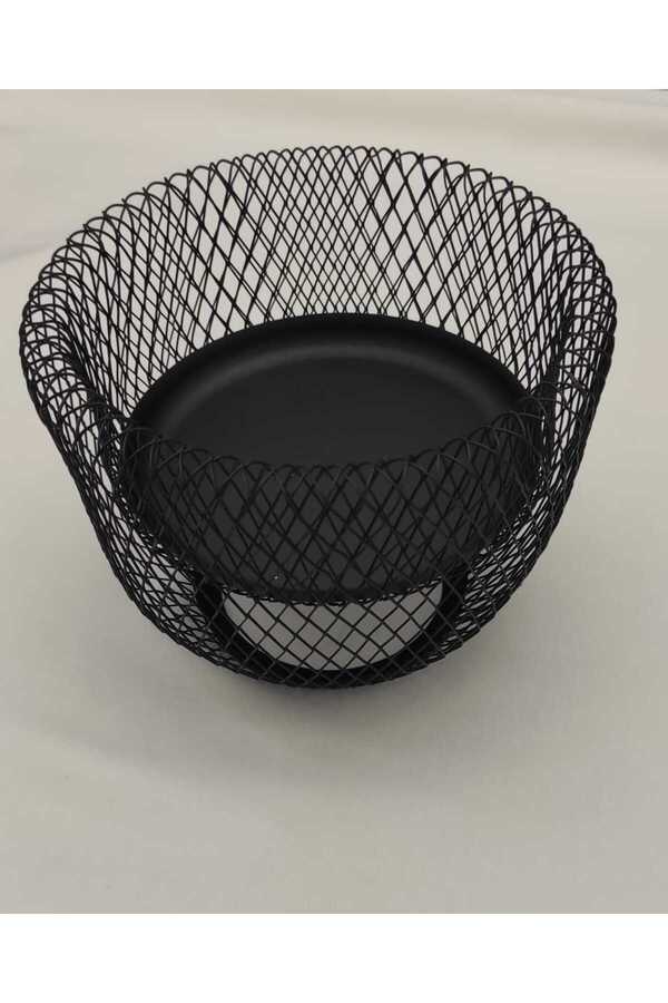 BRONDOFF-Metal Black Bread Fruit Holder 1