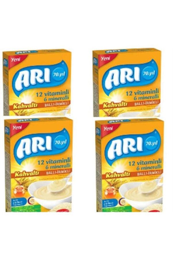 ARI Arı Sütlü Ballı Irmikli Kahvaltı Pirinç Unu 200 gr X 4 Adet
