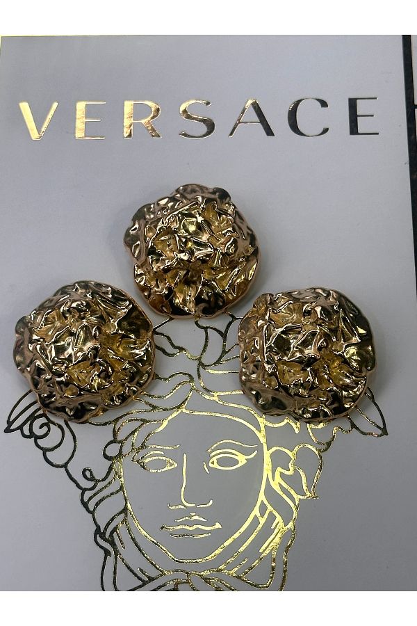 ODDA TASARIM ATÖLYESİ-New Collection Extra Large Size Z.A.R.A Model Gold Button Set(3.3cm) 1