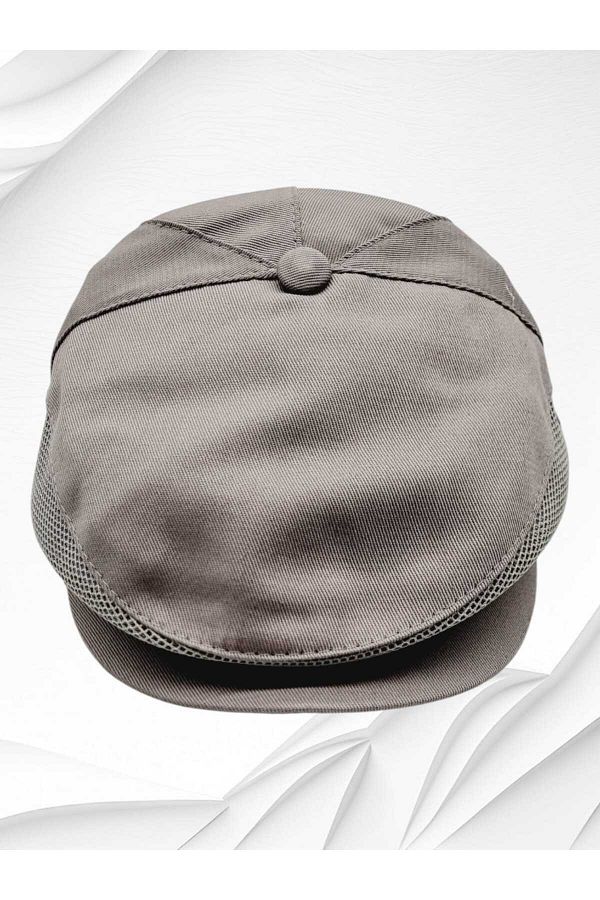 Trenderrs-Men's Mesh Buttoned Summer Local Cap Hat 1