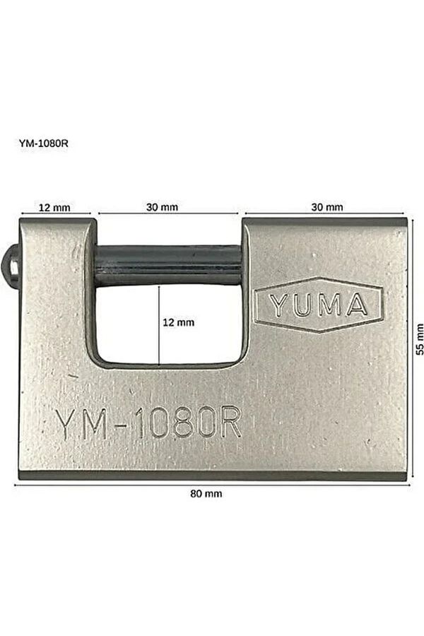 YMK-Yuma Ymk 1280R Padlock Ymk-1280R Slide Mill Padlock Rectangular Padlock 1