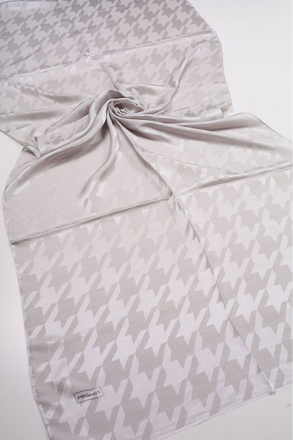 PİRAMİT-Pyramid Monogram Flush Shawl - Pattern-05 - Color-07 1