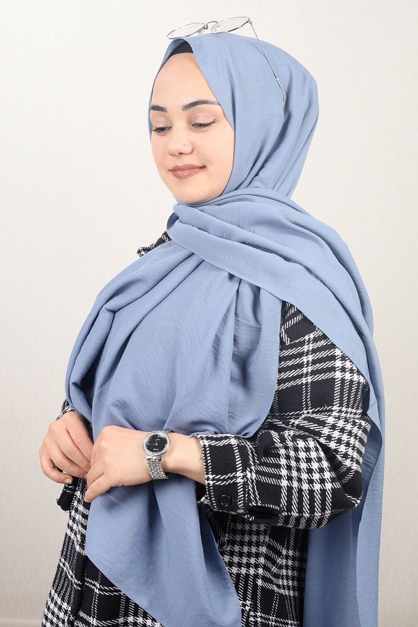 FİVE-Five Solid Color Vista Shawl - Pattern-01 - Color-19 1