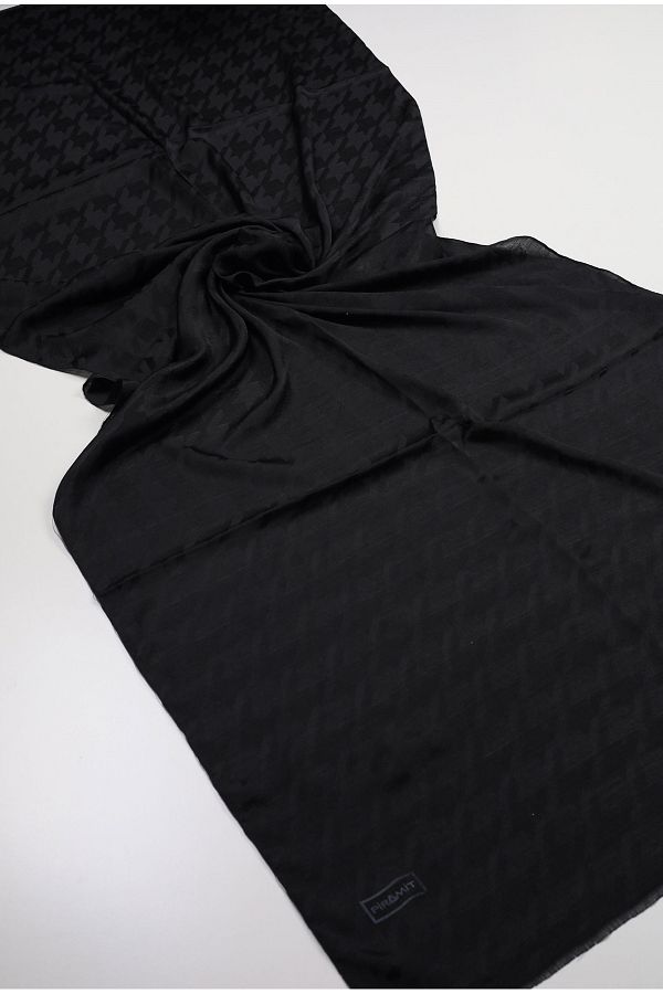 PİRAMİT-Pyramid Monogram Flush Shawl - Pattern-05 - Color-01 1