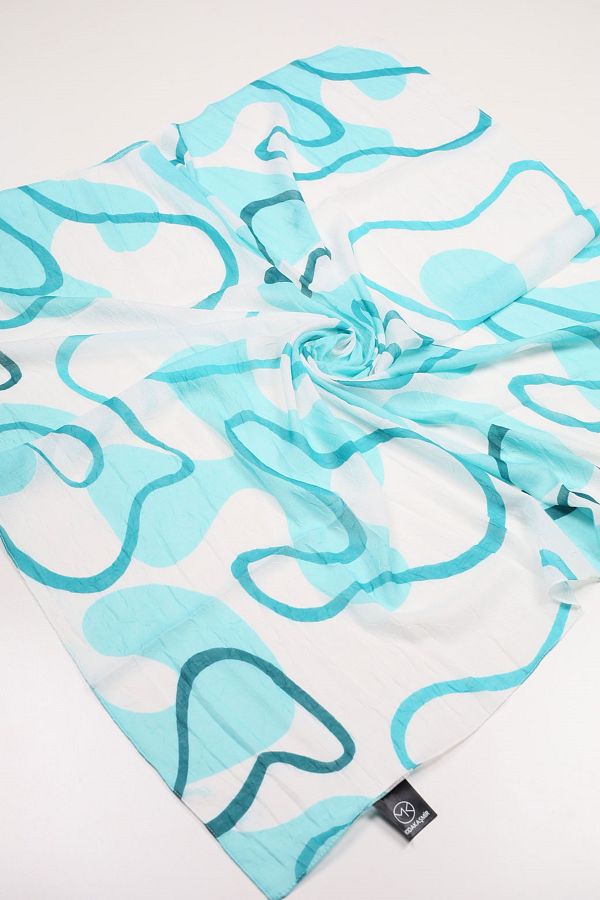 Modakaşmir-Patterned Bamboo Scarf - Pattern-04 - Color-08 1