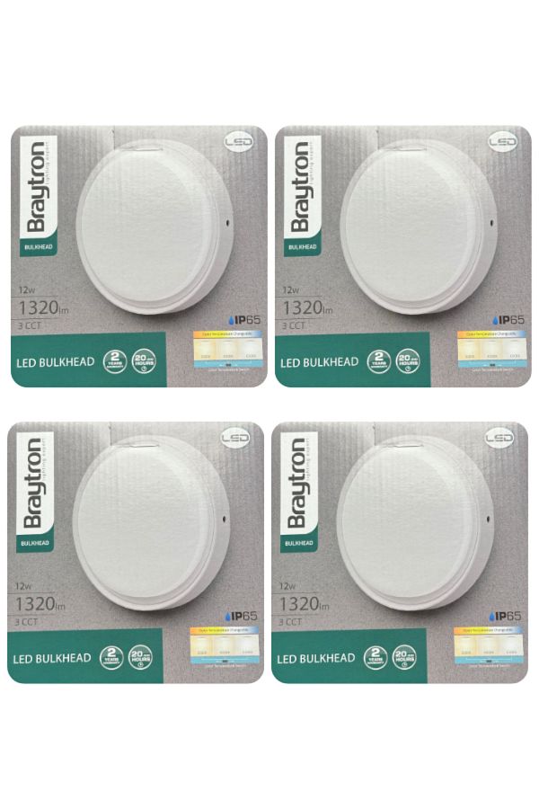 Braytron-(4 Pieces) 12W White Noise-Segment Led Luminaire Daylight and Yellow Adjustment 1