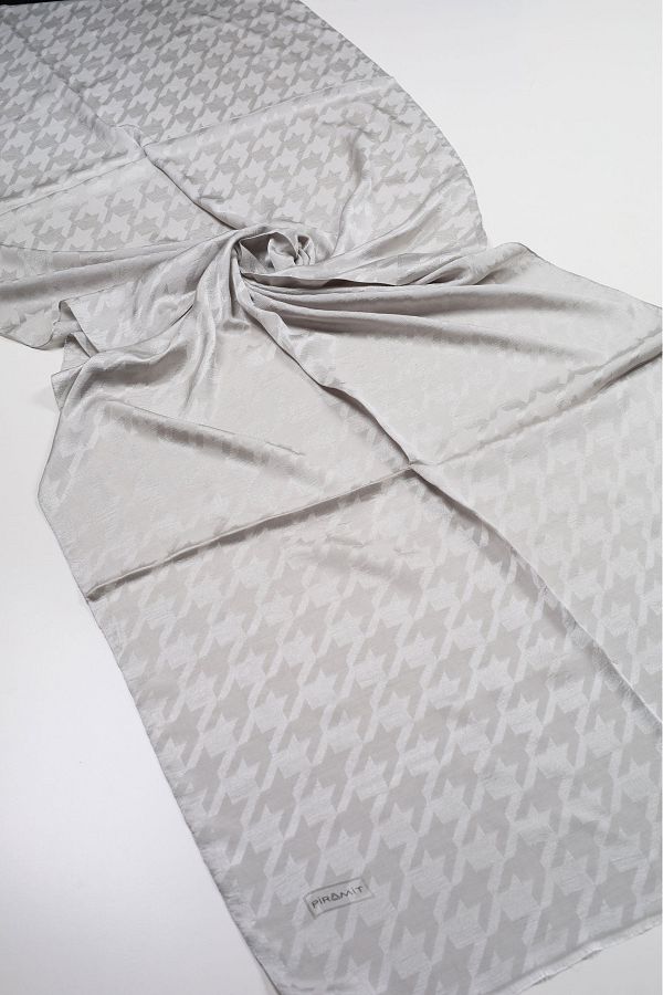 PİRAMİT-Pyramid Monogram Flush Shawl - Pattern-05 - Color-02 1