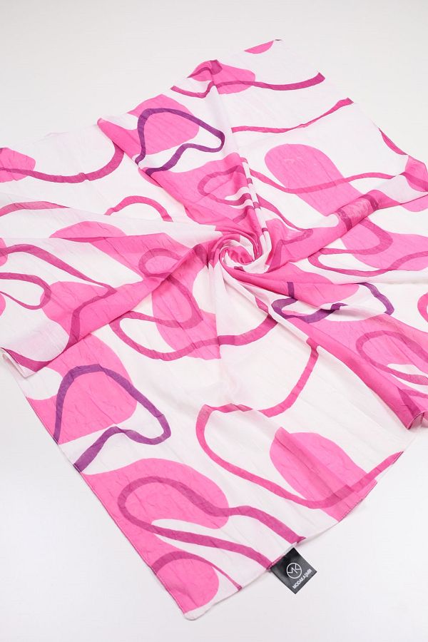 Modakaşmir-Patterned Bamboo Scarf - Pattern-04 - Color-07 1