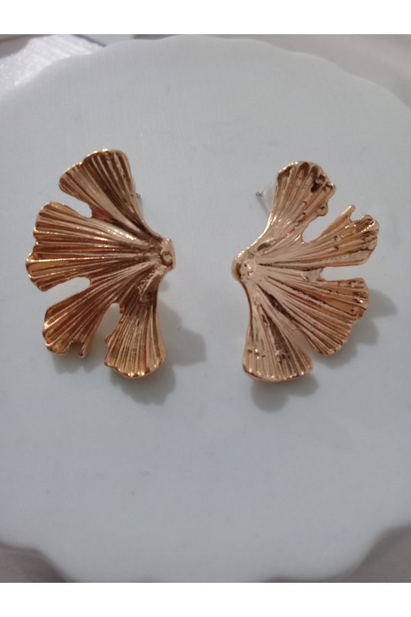 stainles steel-Carnation Plate Earrings 1